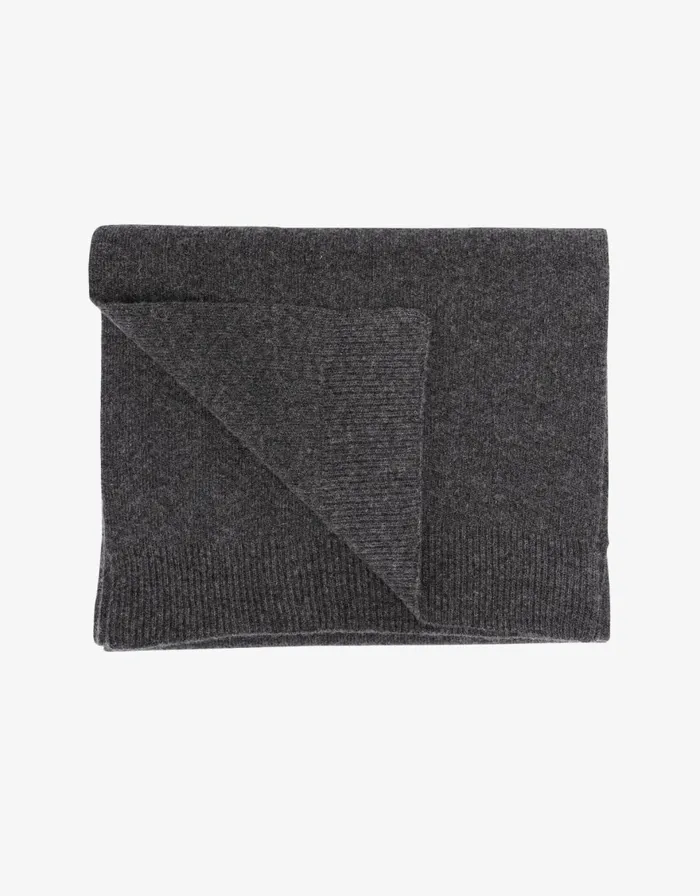 Women Scarves Colorful Standard Merino Wool Scarf Lava Grey