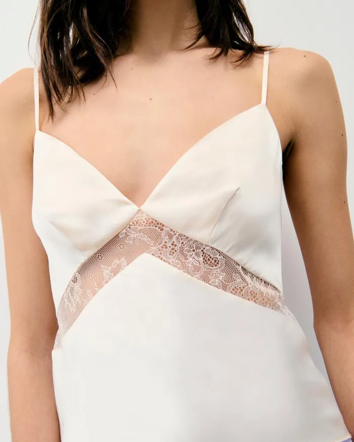 Women Shirts TShirts and Tops From Future Dallia Strap Top Champagne