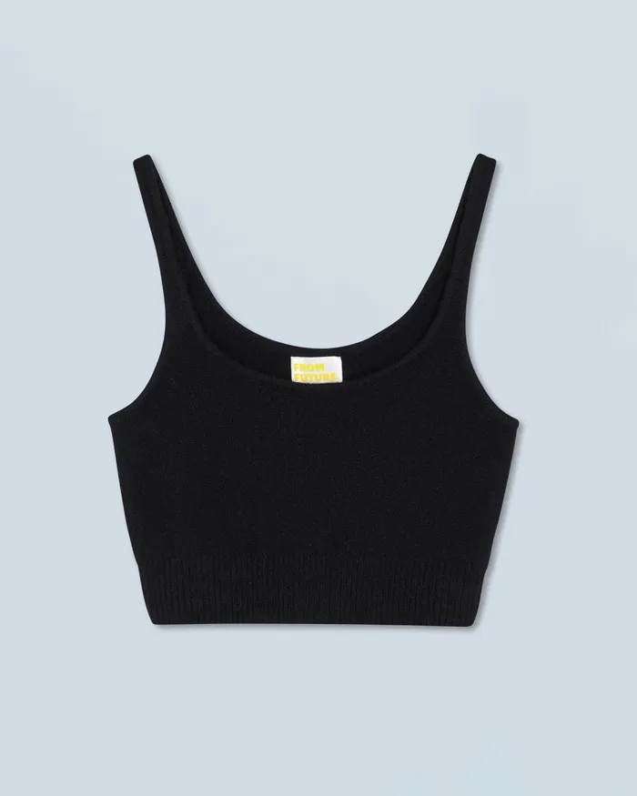Women Shirts TShirts and Tops From Future Suspender Top Black