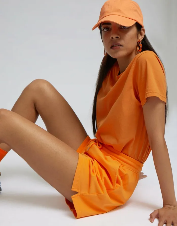Women Shorts Colorful Standard Women Organic Sweatshorts Sunny Orange
