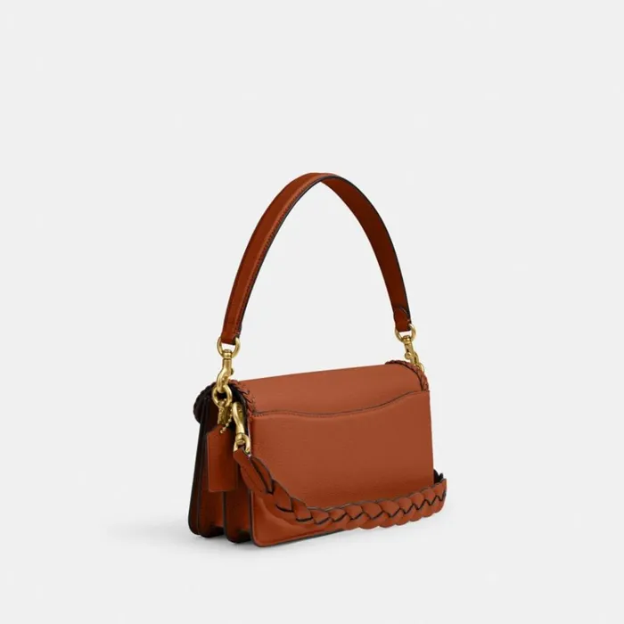 Women Shoulder Bags and Hobos Coach Tabby Shoulder Bag 26 With Braid Brassburnished Amber