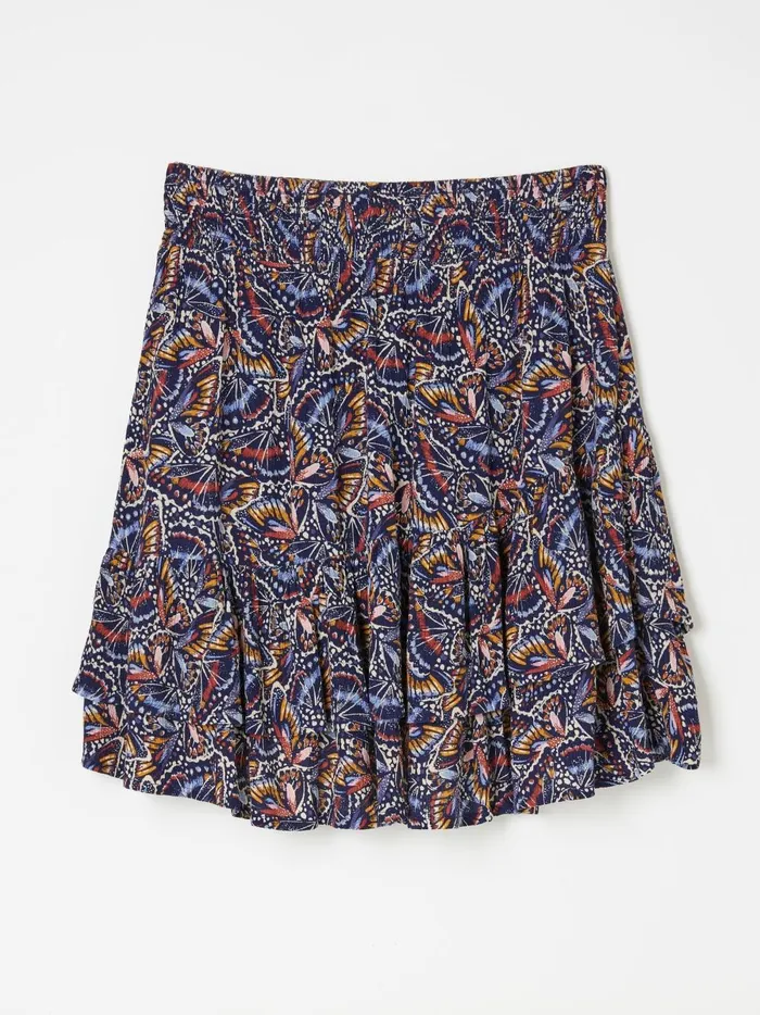 Women Skirts Fat Face Dark Navy Becca Skirt Women Skirts Fat Face Dark Navy Becca Skirt
