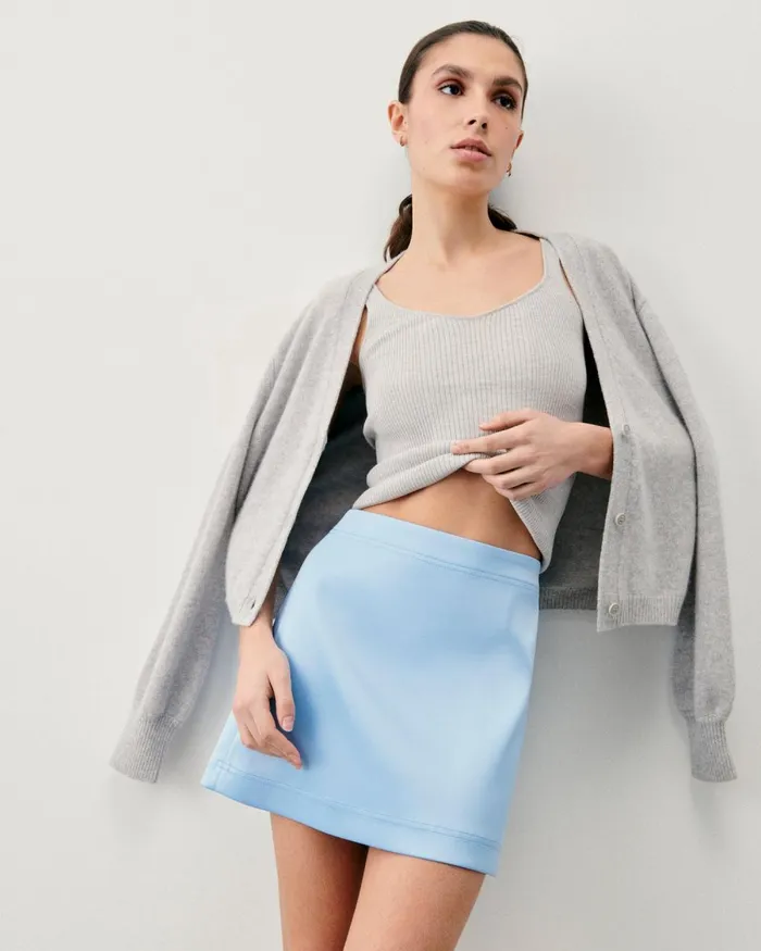 Women Skirts From Future Mini Skirt Baby Blue