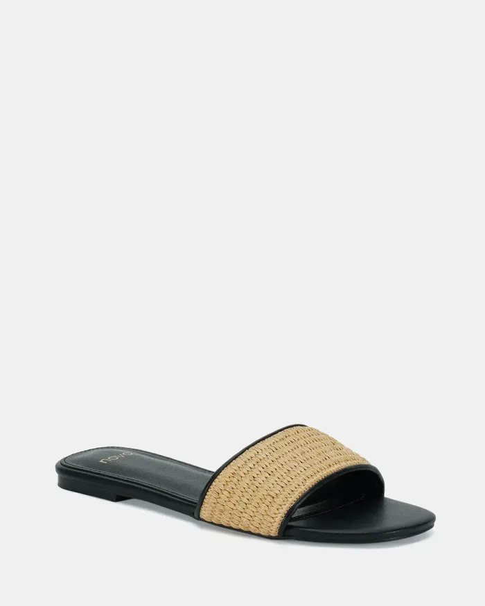 Women Slides NOVO Shoes SADELLA RAFFIA Sandals