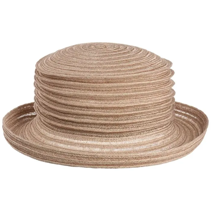 Women Straw Hats Mayser Belma Pleated Hat Beige