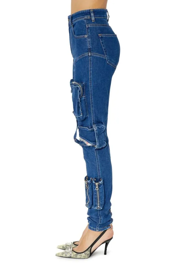 Women Super Skinny Jeans 1984 SlandyHigh 09f28 Dark Blue Diesel Super Skinny Women Super Skinny Jeans 1984 SlandyHigh 09f28 Dark Blue Diesel Super Skinny