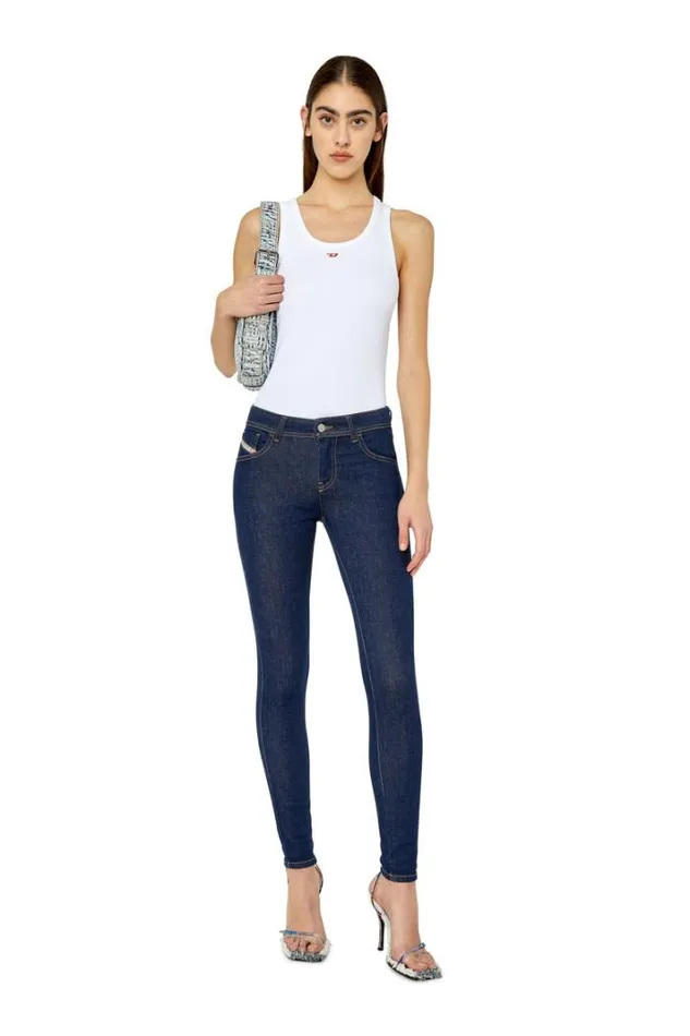 Women Super Skinny Jeans 2017 Slandy Z9c18 Dark Blue Diesel Super Skinny