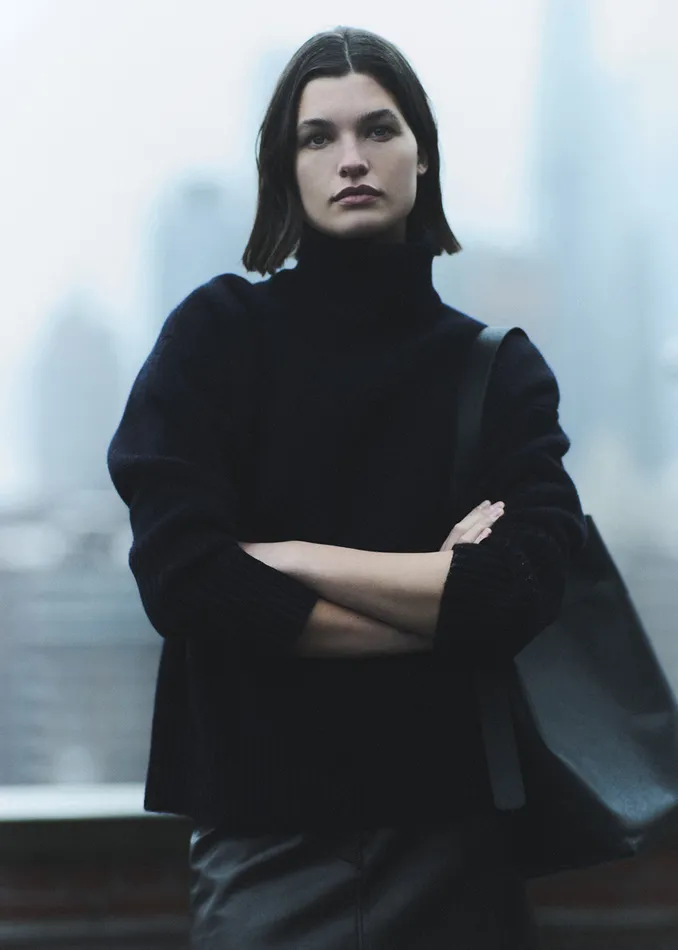 Women Tops Citizens Of Humanity Cara Turtleneck In Black