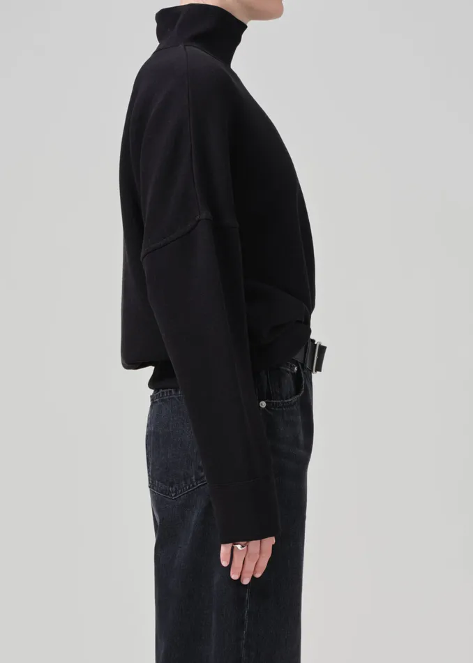 Women Tops Citizens Of Humanity Cara Turtleneck In Black