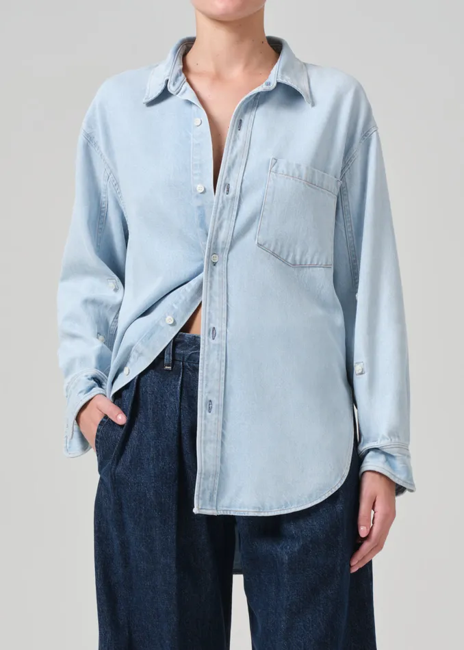 Women Tops Citizens Of Humanity Kayla Shirt In Lune