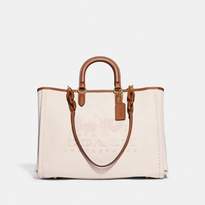 Women Totes and Carryalls Coach Reese Tote Brassnatural