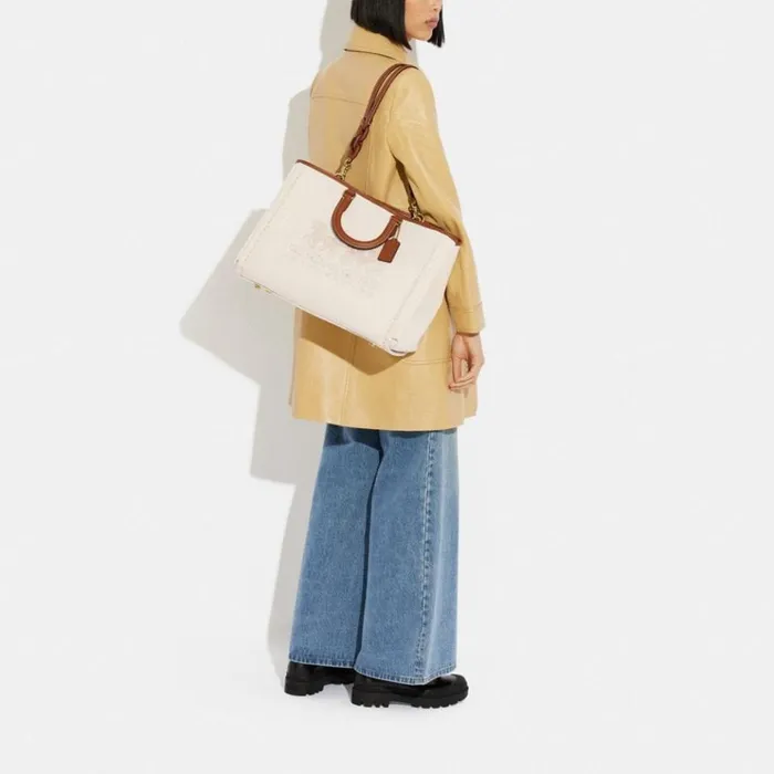 Women Totes and Carryalls Coach Reese Tote Brassnatural
