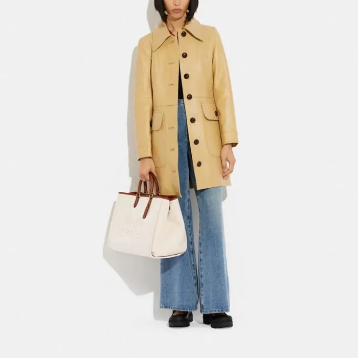 Women Totes and Carryalls Coach Reese Tote Brassnatural