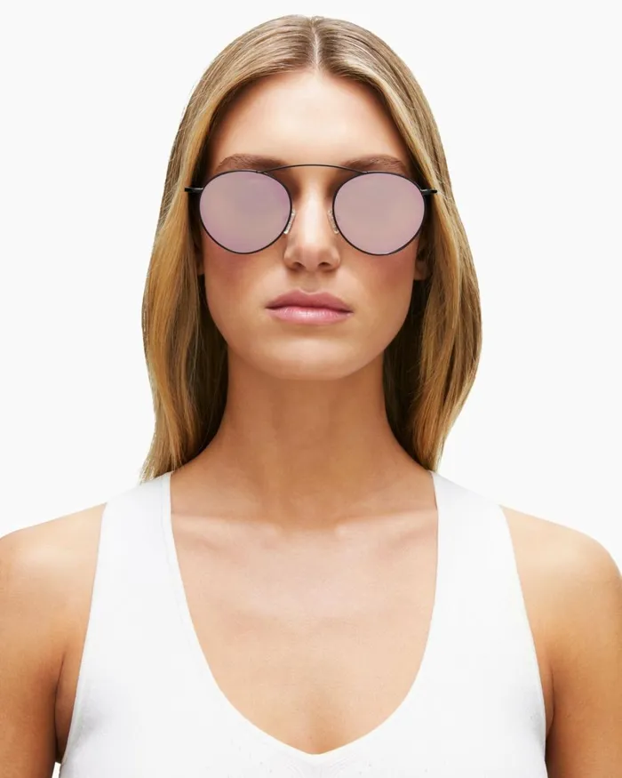 Women Tulum Round Sunglasses Solid Smoke Ramy Brook Swimwear Women Tulum Round Sunglasses Solid Smoke Ramy Brook Swimwear