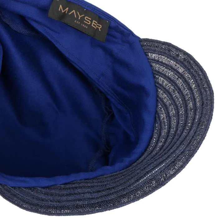 Women Visors Mayser Plain Hanni Jersey Visor Blue