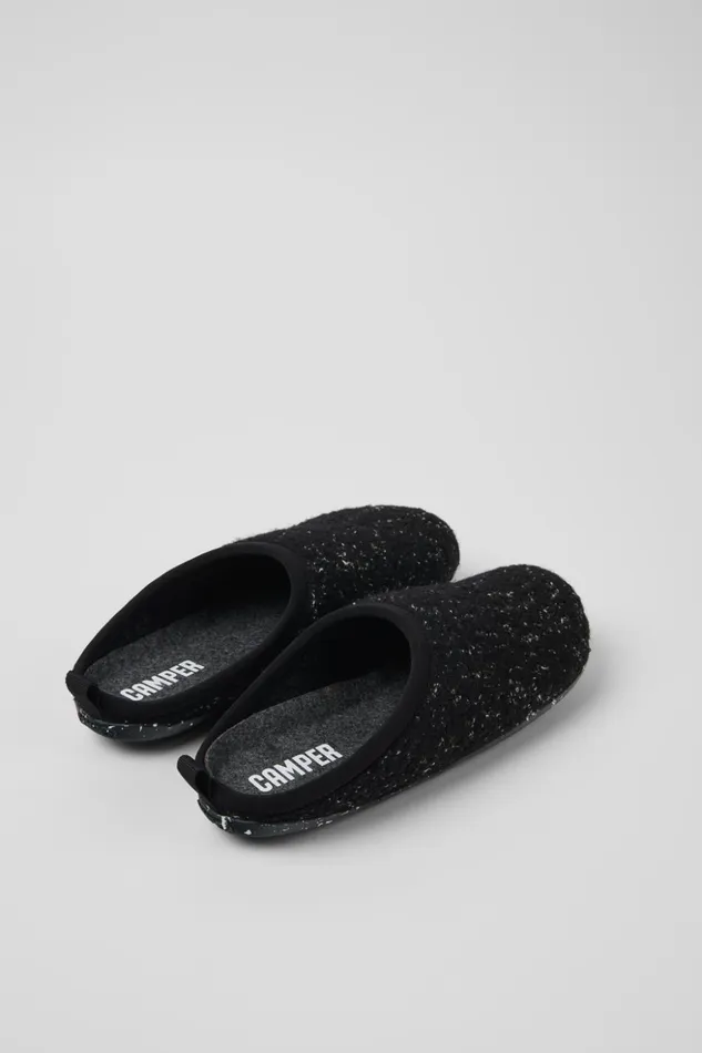Women Wabi Black And White Slippers Camper Non Leather Shoes Women Wabi Black And White Slippers Camper Non Leather Shoes