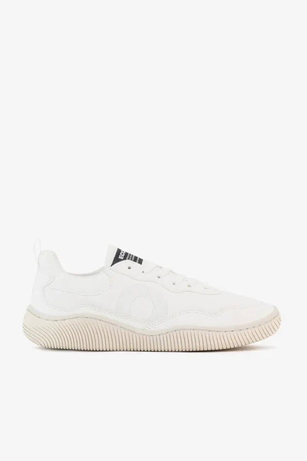 Women White Synthetic Leather Alcudia Trainers Ecoalf Sneakers