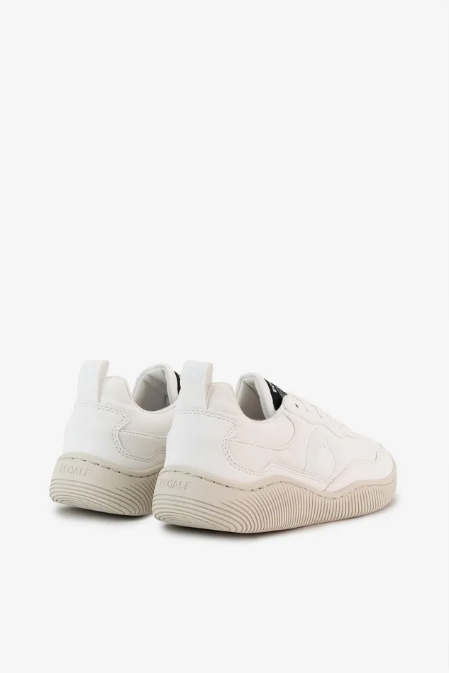 Women White Synthetic Leather Alcudia Trainers Ecoalf Sneakers