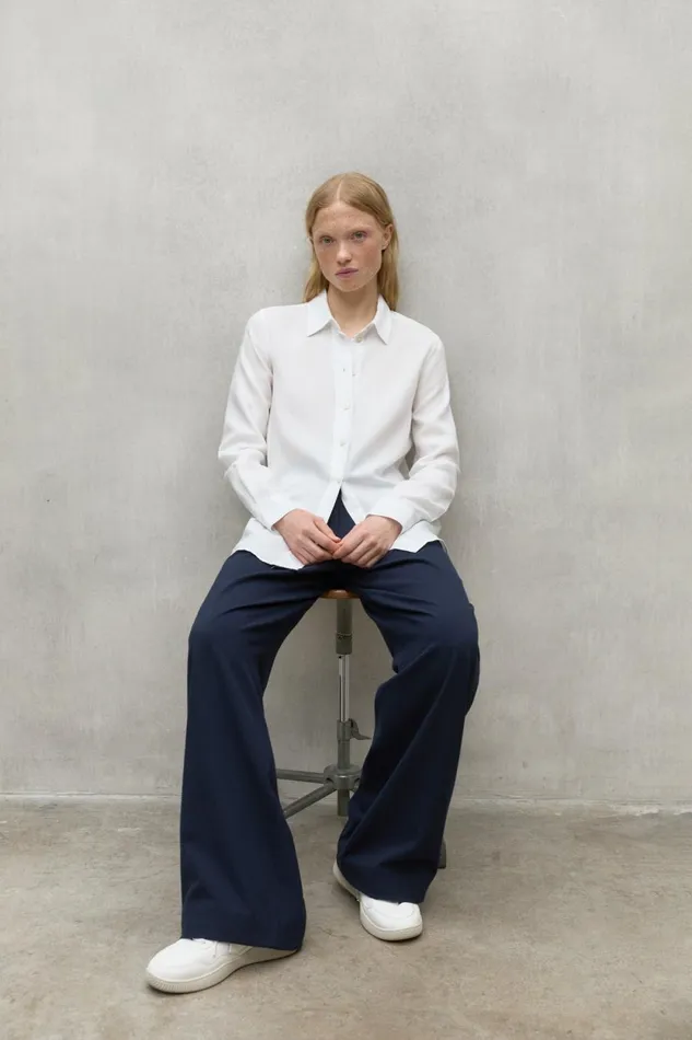 Women White Trima Shirt Ecoalf Shirts