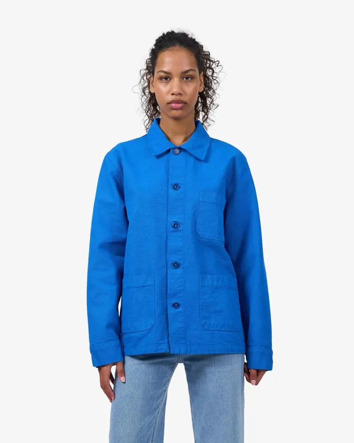 Women Workwear Jackets Colorful Standard Organic Workwear Jacket Ocean Green