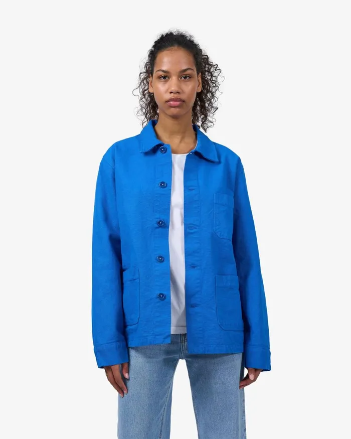 Women Workwear Jackets Colorful Standard Organic Workwear Jacket Ocean Green