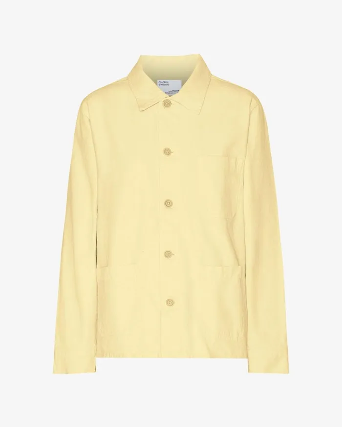 Women Workwear Jackets Colorful Standard Organic Workwear Jacket Soft Yellow