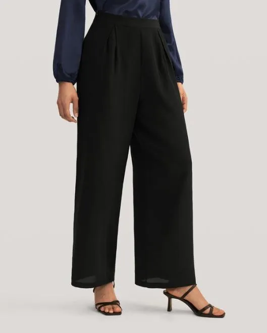 Womenx27s 100 Pure Silk Wide Leg Pants US Online Women Lilysilk Essentials