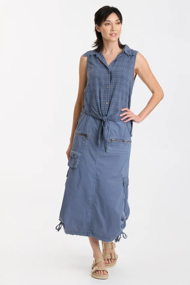 XCVI Fleming Tie Tank Women Tanks