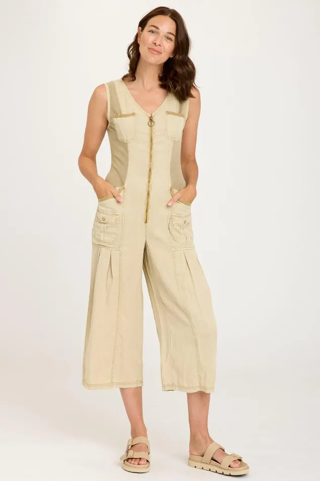 XCVI Macgowan Crop Jumpsuit Women Jumpsuits