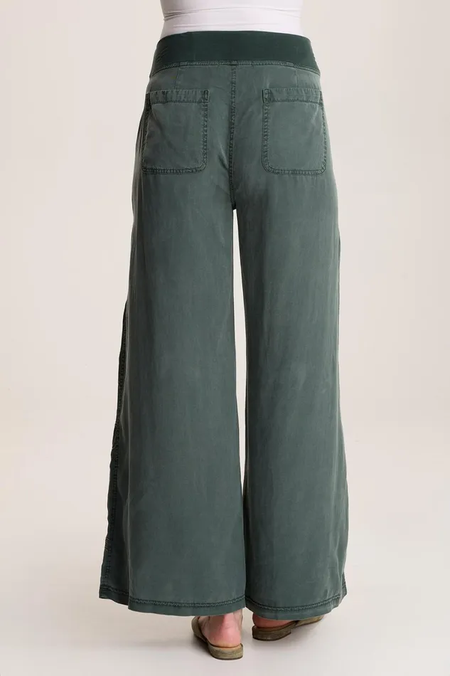 XCVI Phedora Twill Embroidered Wide Leg Pant Women Pants