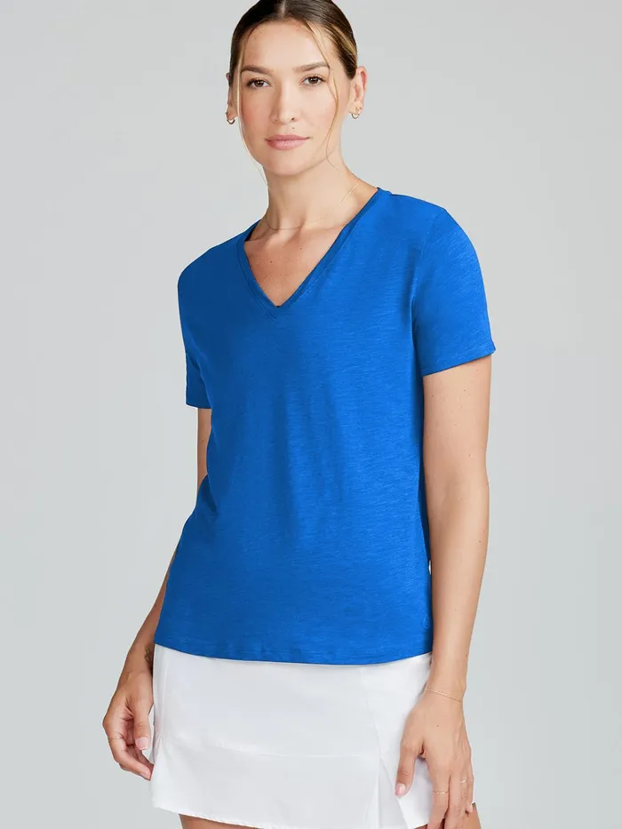 Yoga Studio Women Tasc Performance All Day VNeck TShirt