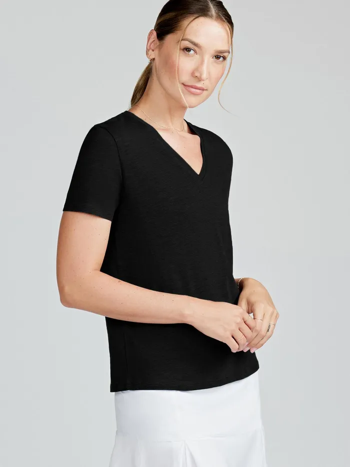 Yoga Studio Women Tasc Performance All Day VNeck TShirt