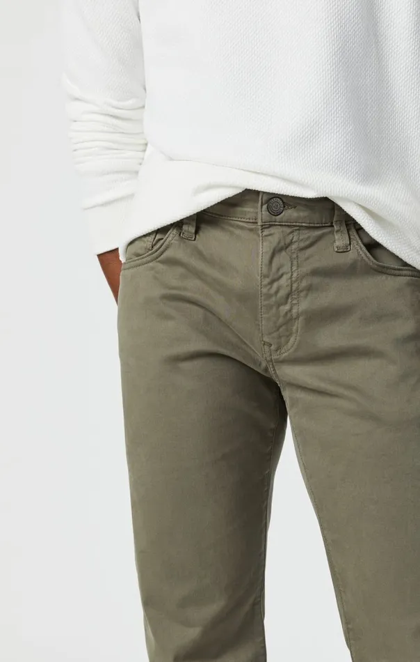 Zach Straight Leg In Dusty Olive Twill Men Mavi Jeans Pants Zach Straight Leg In Dusty Olive Twill Men Mavi Jeans Pants