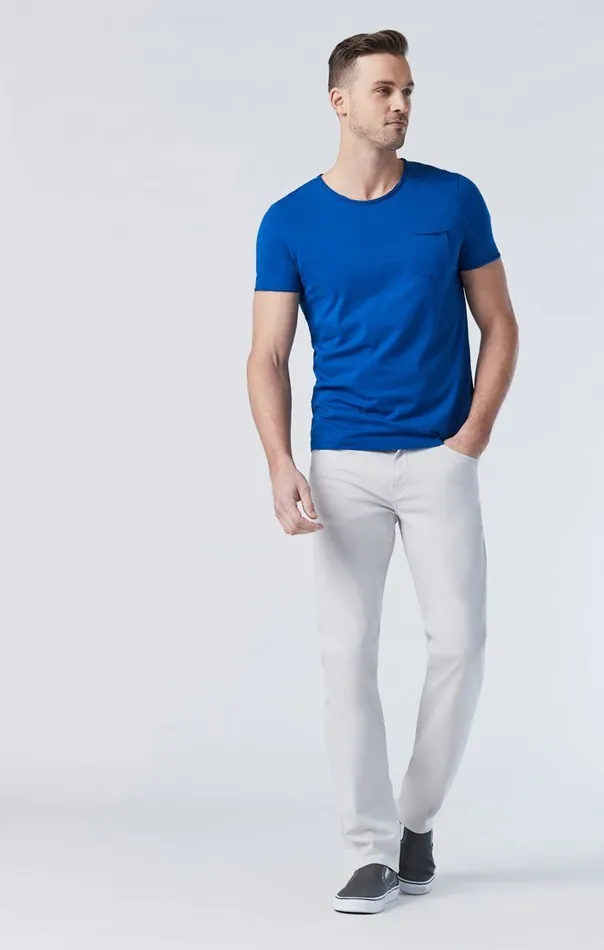 Zach Straight Leg In Oyster Mushroom Twill Men Mavi Jeans Pants